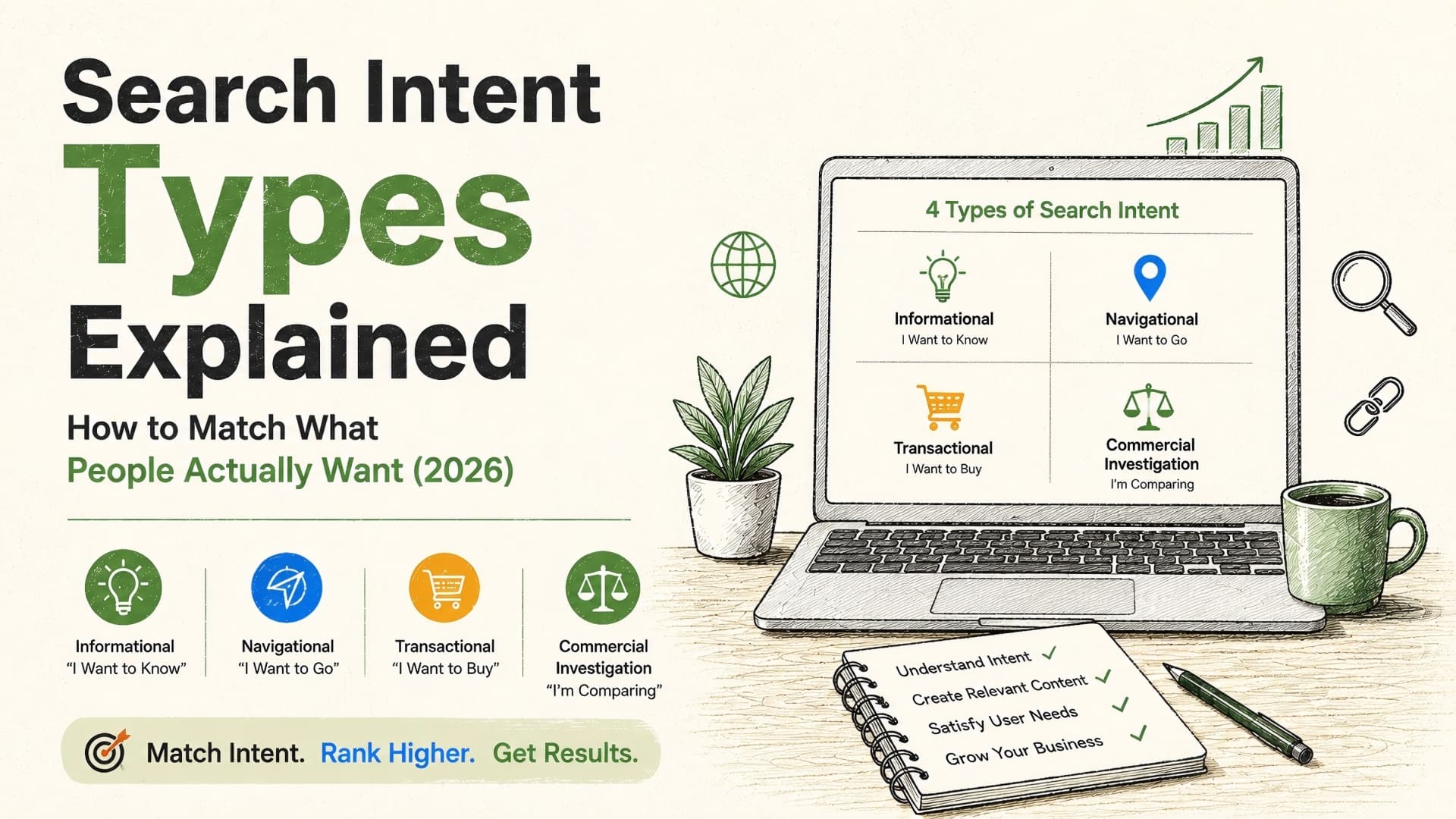 Search Intent Types Explained: How to Match What People Actually Want (2026)