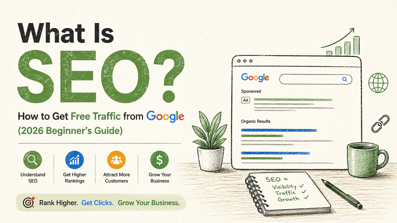 What Is SEO? How to Get Free Traffic from Google (2026 Edition)
