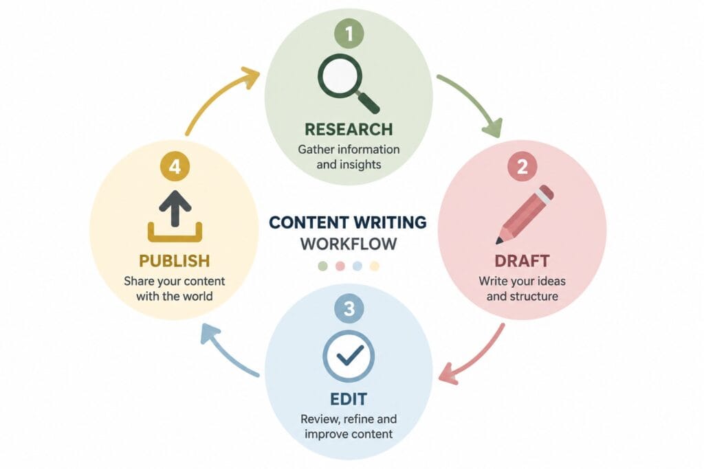 Writing-process-diagram-showing-research-draft-edit-publish